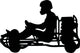 Go Kart Silhouette Wall Decal
