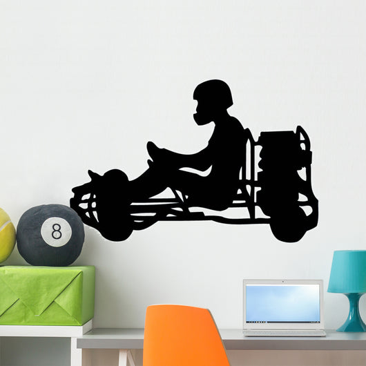 Go Kart Silhouette Wall Decal