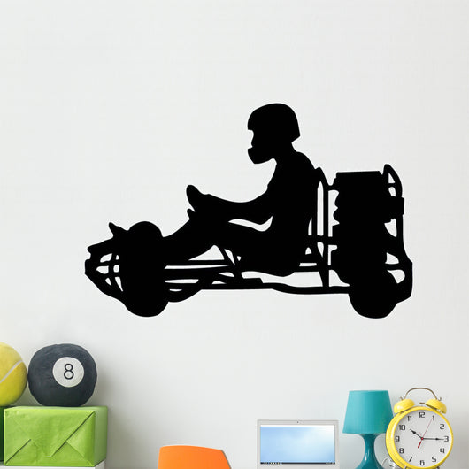 Go Kart Silhouette Wall Decal