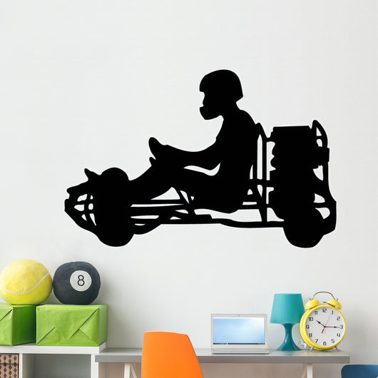 Go Kart Silhouette Wall Decal