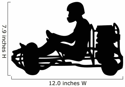 Go Kart Silhouette Wall Decal