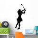 Golfing Silhouette Wall Decal