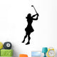 Golfing Silhouette Wall Decal