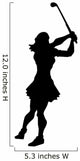 Golfing Silhouette Wall Decal