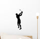 Golfing Silhouette Wall Decal