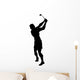 Golfing Silhouette Wall Decal