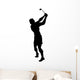 Golfing Silhouette Wall Decal