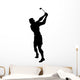 Golfing Silhouette Wall Decal