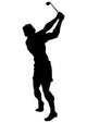 Golfing Silhouette Wall Decal
