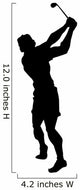 Golfing Silhouette Wall Decal