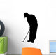 Golfing Silhouette Wall Decal