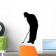 Golfing Silhouette Wall Decal