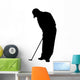Golfing Silhouette Wall Decal