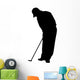 Golfing Silhouette Wall Decal