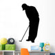 Golfing Silhouette Wall Decal