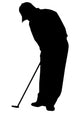 Golfing Silhouette Wall Decal