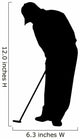 Golfing Silhouette Wall Decal