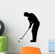 Golfing Silhouette Wall Decal