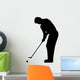 Golfing Silhouette Wall Decal