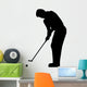 Golfing Silhouette Wall Decal