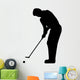 Golfing Silhouette Wall Decal