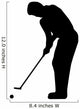 Golfing Silhouette Wall Decal