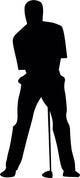 Putting Golfing Silhouette Wall Decal