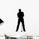 Putting Golfing Silhouette Wall Decal