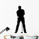 Putting Golfing Silhouette Wall Decal