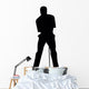 Putting Golfing Silhouette Wall Decal