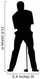 Putting Golfing Silhouette Wall Decal