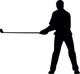 Golfing Silhouette Wall Decal