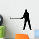 Golfing Silhouette Wall Decal