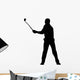 Golfing Silhouette Wall Decal
