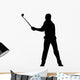 Golfing Silhouette Wall Decal