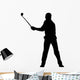 Golfing Silhouette Wall Decal