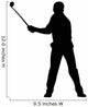 Golfing Silhouette Wall Decal