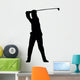 Golfing Silhouette Wall Decal