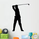 Golfing Silhouette Wall Decal