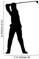 Golfing Silhouette Wall Decal