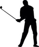 Golfing Silhouette Wall Decal
