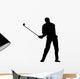 Golfing Silhouette Wall Decal