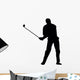 Golfing Silhouette Wall Decal