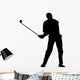 Golfing Silhouette Wall Decal