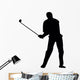 Golfing Silhouette Wall Decal