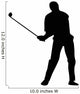 Golfing Silhouette Wall Decal