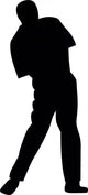 Golfing Silhouette Wall Decal