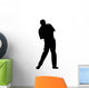 Golfing Silhouette Wall Decal