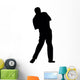 Golfing Silhouette Wall Decal