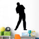 Golfing Silhouette Wall Decal